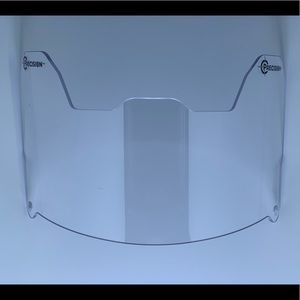 Precision Football Helmet Visor, Crystal Clear